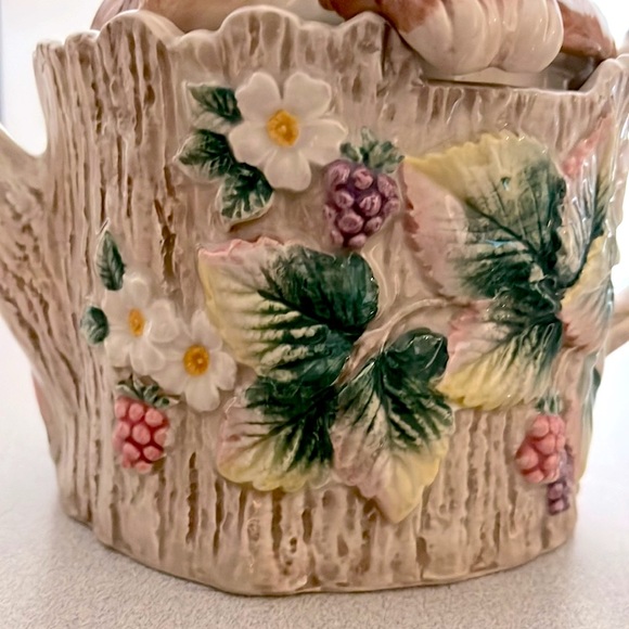❤️Fitz & Floyd Authentic Vintage Sleeping Fox Home Teapot Cottage Fairy Garden❤️ - Picture 11 of 14